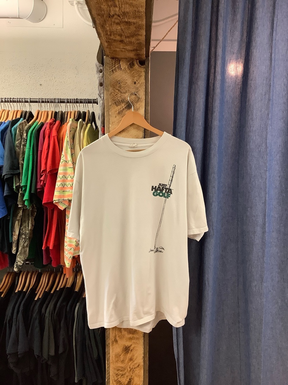 Vintage 'Just a Hata Golf' Graphic white T-shirt